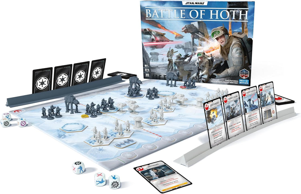 Days of Wonder, Star Wars Battle of Hoth – Jeu de plateau stratégique pour 2 à 4 joueurs à partir de 8 ans – avec 74 figurines et 17 scénarios – Empire vs. Rebels – Jeu pour famille et experts