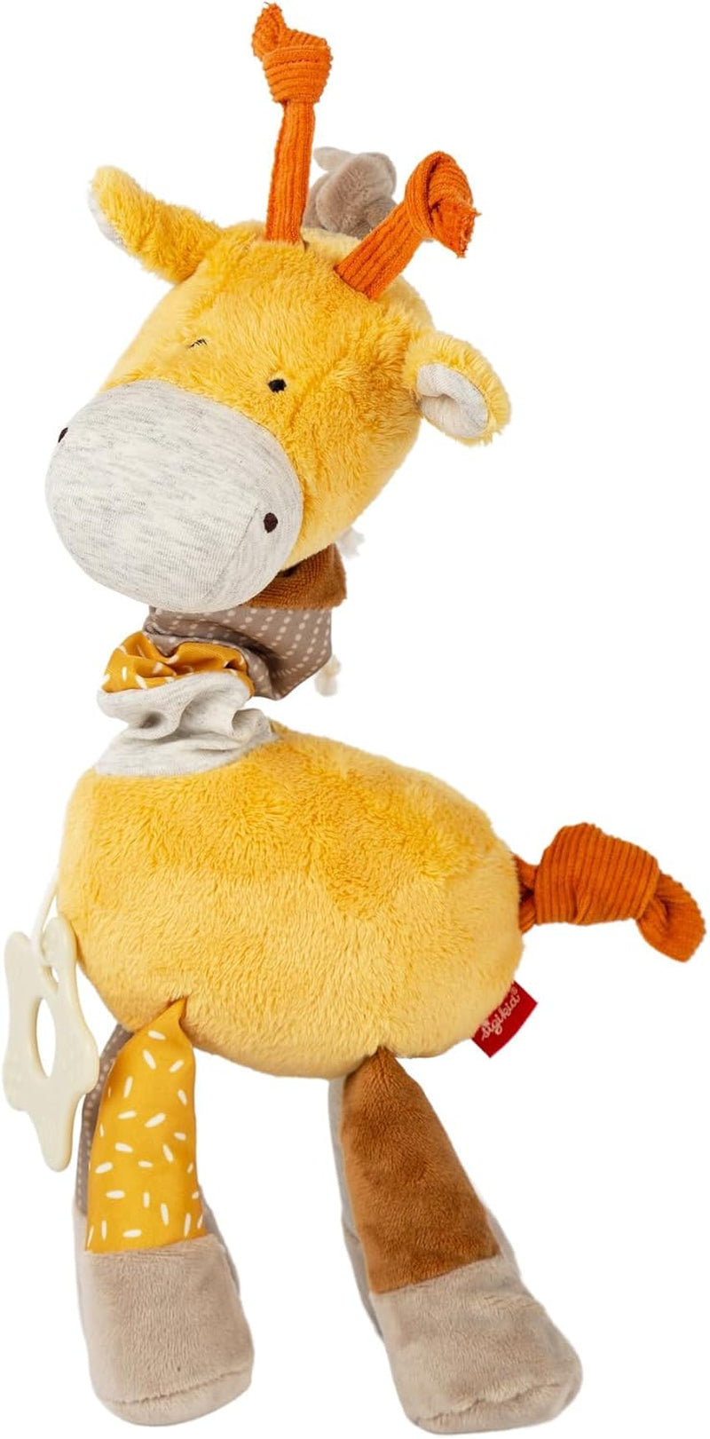 SIGIKID 40104 Poisson actif bébé activité PlayQ jouet pour enfants filles et garçons recommandé à partir de 3 mois multicolore Bebe Toys Naty Shop jaune/beige/girafe