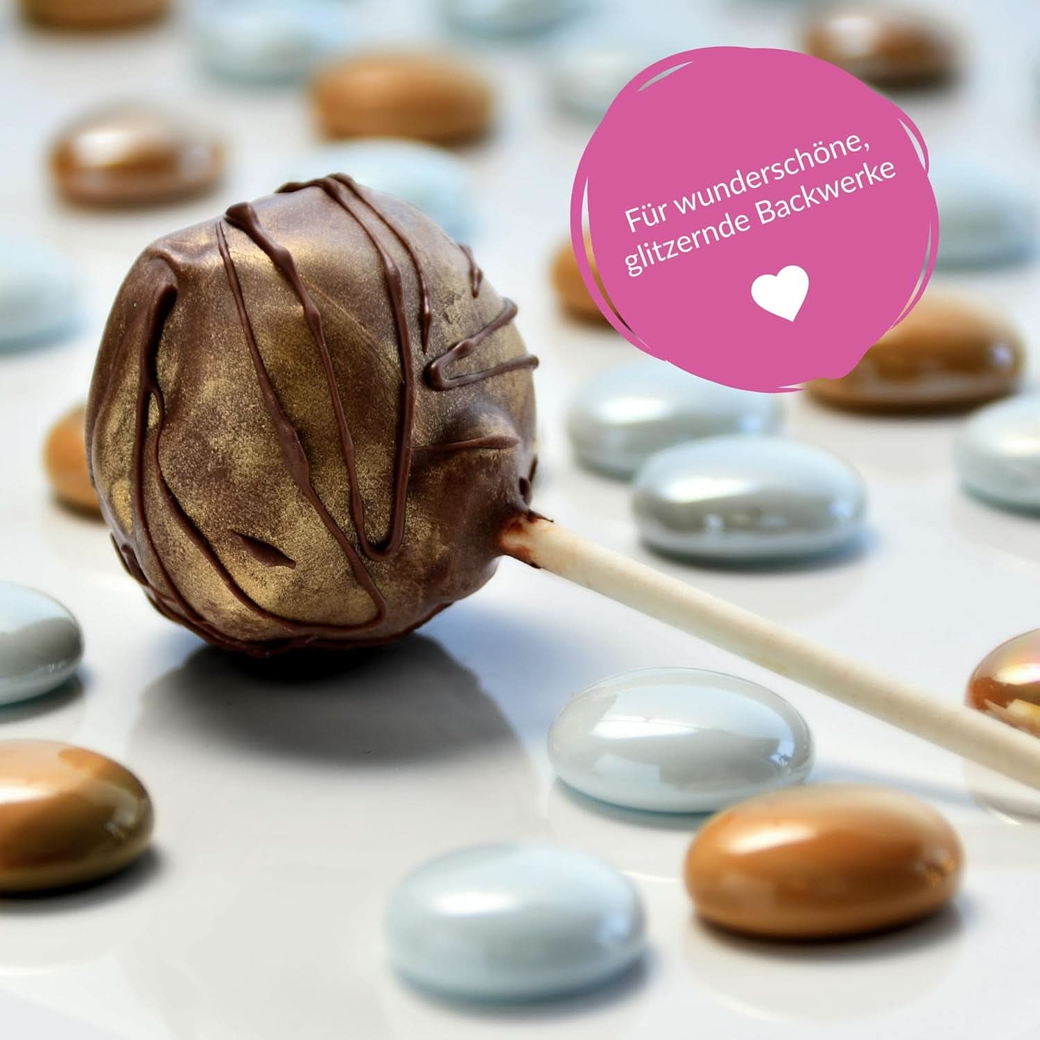 Goodbake Happy Glitter Gold - Paillettes alimentaires comestibles, 10 grammes Glitter Naty Shop