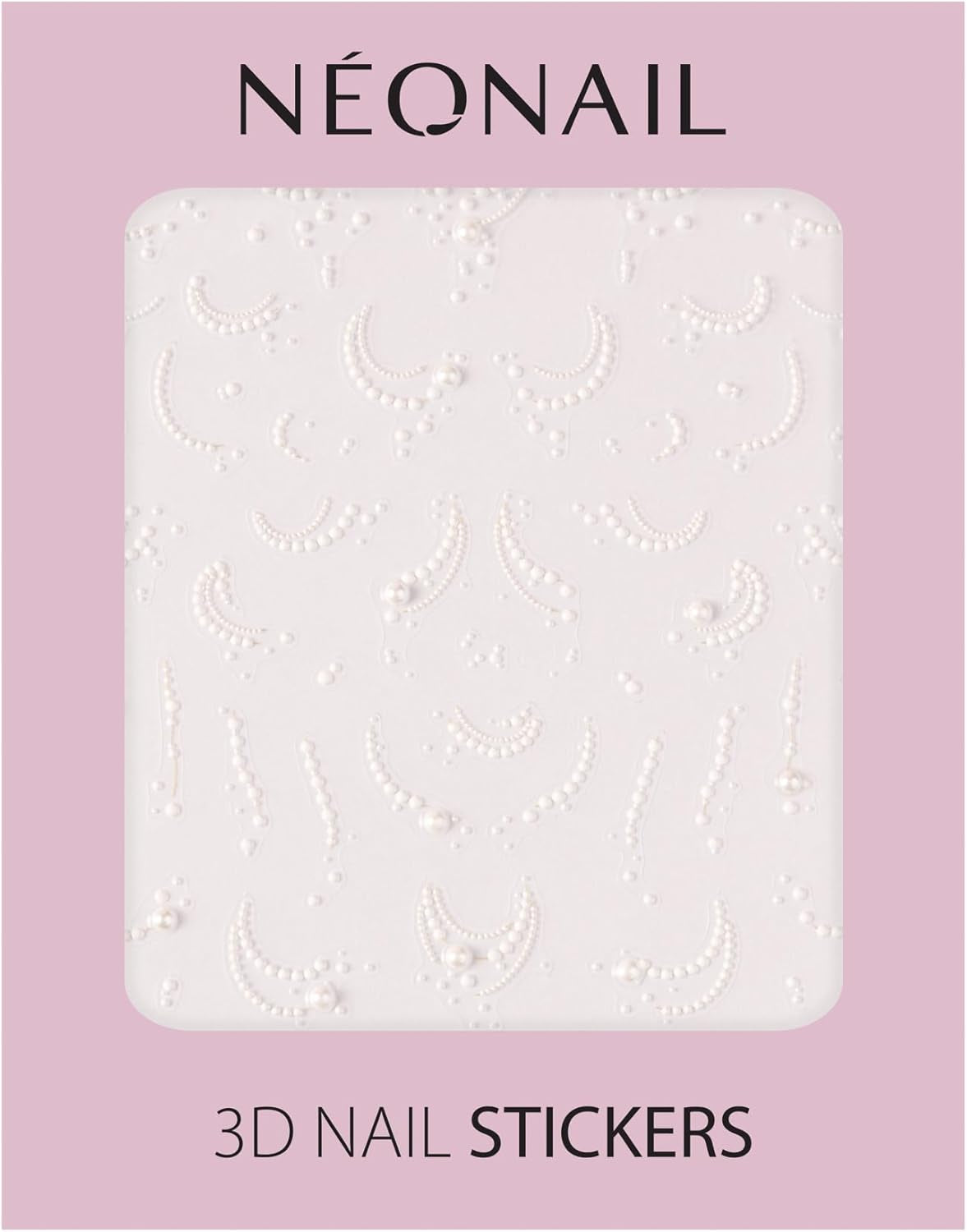 NÉONAIL Nagelstickers 3D - 61 Muster - Nail Charms - Nägel Selber Machen - Nails - Nageldesign - Accessoires - Nailart - Nail Art Zubehör - Nagel Deko - Nagelschmuck - Dekoration Nageldesign - Weiß