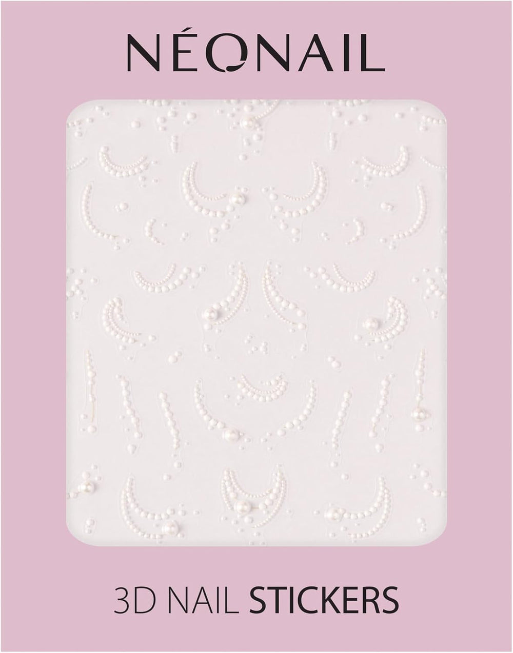 NÉONAIL Nagelstickers 3D - 61 Muster - Nail Charms - Nägel Selber Machen - Nails - Nageldesign - Accessoires - Nailart - Nail Art Zubehör - Nagel Deko - Nagelschmuck - Dekoration Nageldesign - Weiß