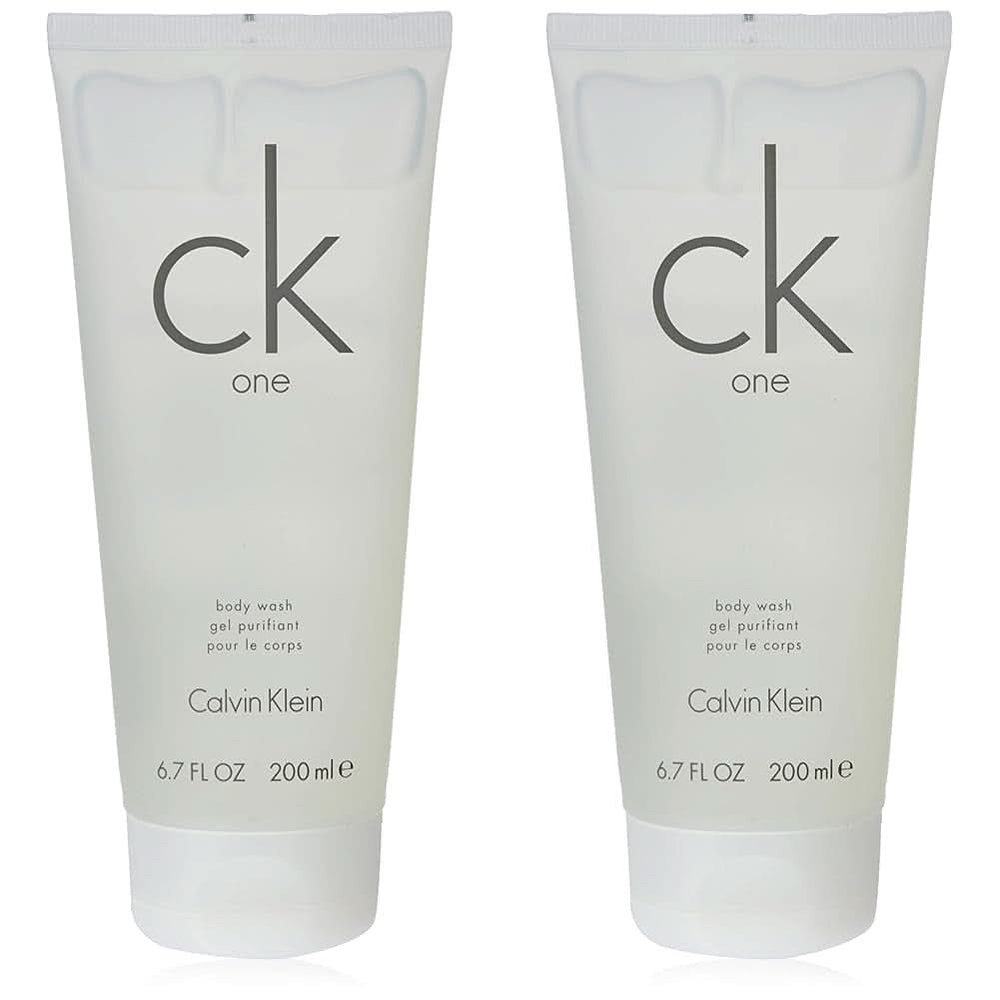 CALVIN KLEIN, Gel douche 2 en 1 cheveux et corps, parfum mixte aromatique - agrumes, 200 ml Douche et bain Naty Shop Coffret 2 x 200 ml