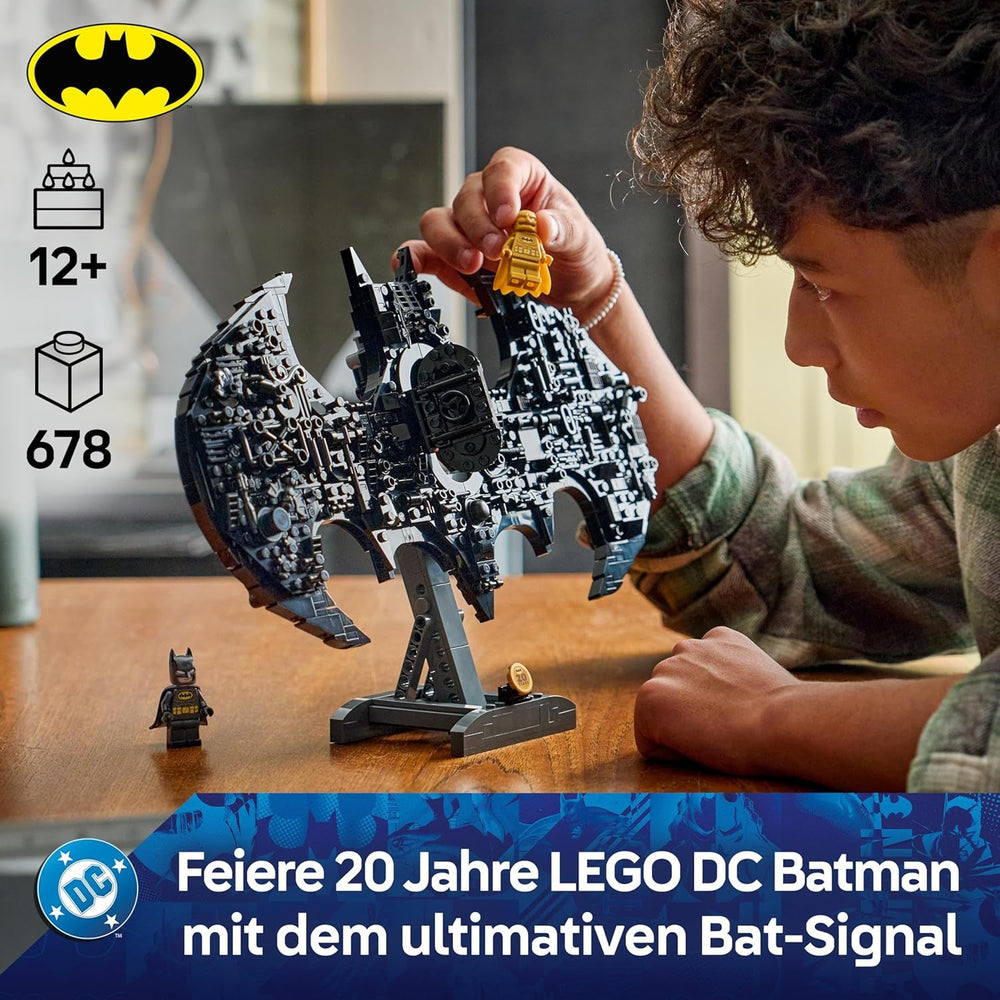 LEGO DC Batman: Batman Logo - Superhelden Spielzeug mit Minifiguren - Kreativer Modellbau für Jungen und Mädchen - DIY Deko für Kinderzimmer - Geschenk für Fans ab 12 Jahren - 76330