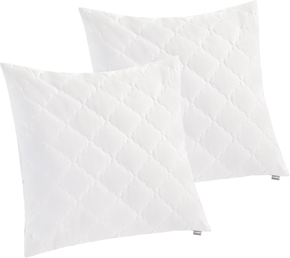 Traumnacht Oreiller en bambou avec fibres de bambou, hypoallergénique, antibactérien Ensemble d'oreillers avec fermeture éclair, composé de 2 oreillers 40X80Cm, certifié Oeko-Tex, développé en Allemagne Oreillers standard Naty Shop Oreiller 80 X 80 Cm