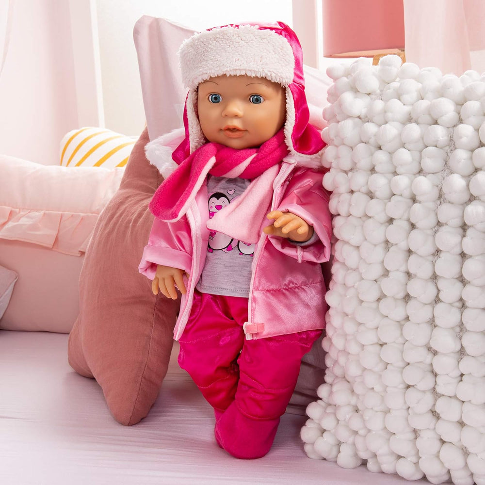 Bayer Design 84613AA Puppenkleidung, Puppenoutfit, mehrteilige Puppenanziehsachen, Winterset, Puppenzubehör
