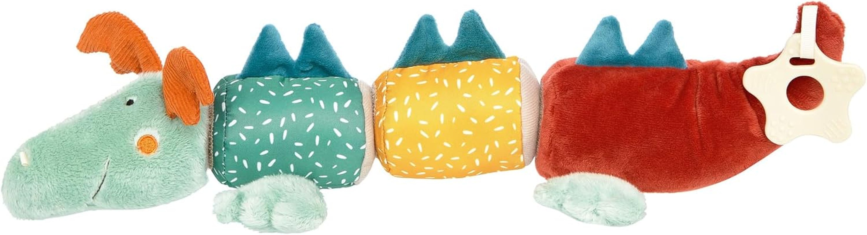 SIGIKID 41083 Safari Train Soft PlayQ Fete și băieți jucărie pentru copii recomandată de la 3 luni multicolor Jucarii Bebe Naty Shop Multicolor/velcro dragon