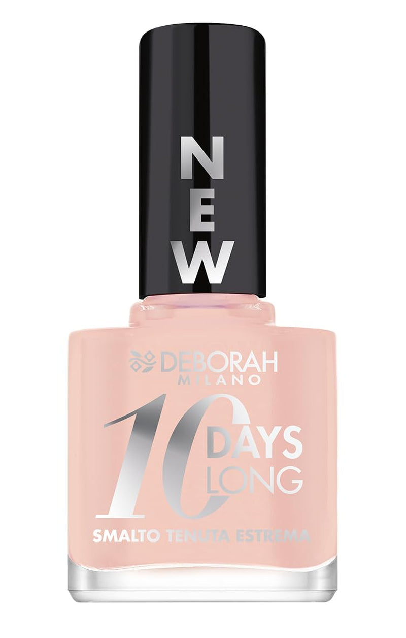 Coffret de vernis à ongles Milano pour renforcer les ongles cassants et gonflés, 9,5 ml et vernis à ongles 10 Days Long N.882 Nude Rose, effet brillant longue tenue, 11 ml