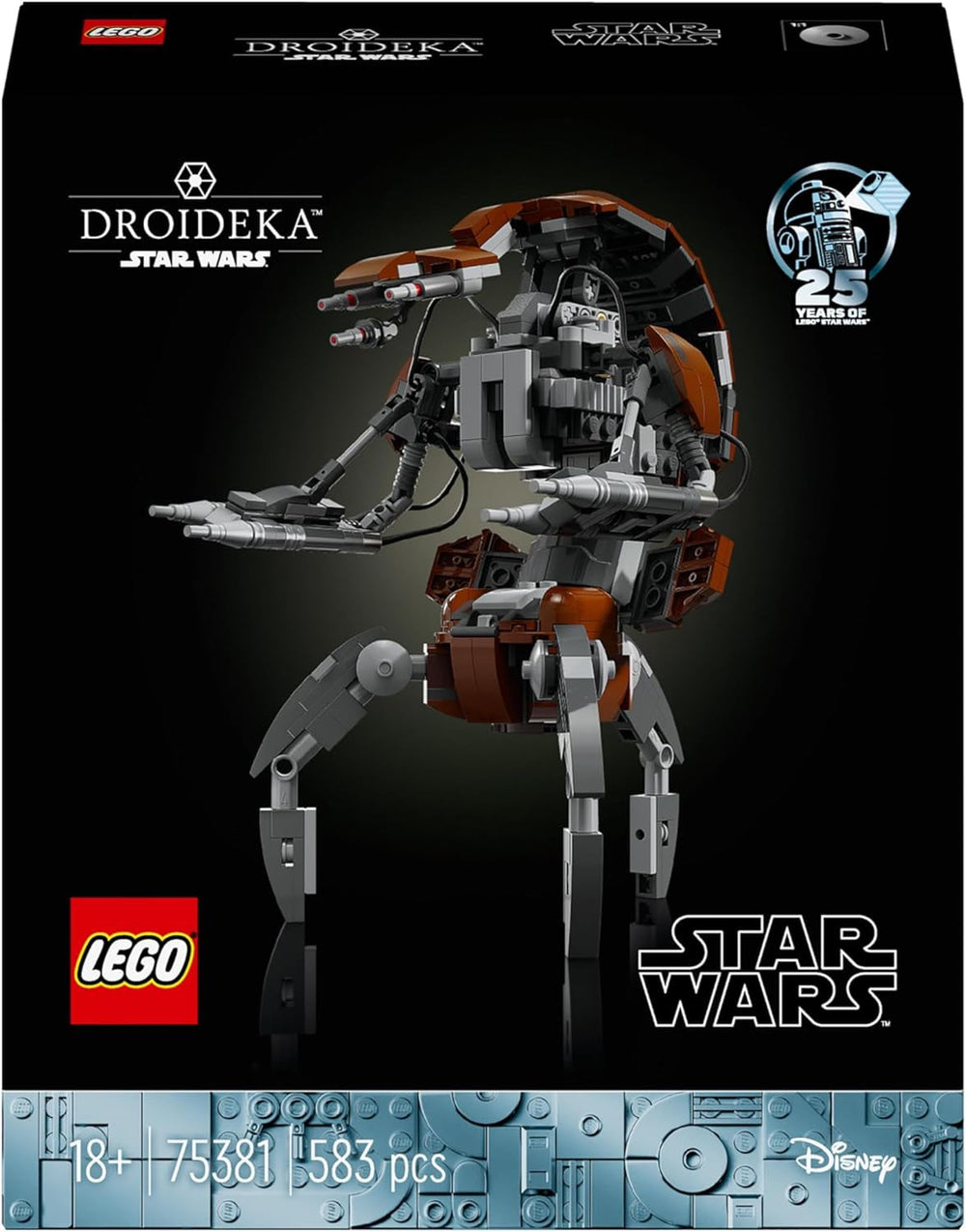 LEGO Star Wars Droideka Set, Kit de modèle de droïde pour adultes, décoration de bureau, objet de collection, idée cadeau pour hommes et femmes 75381 Ensembles de construction Besuche den LEGO-Store