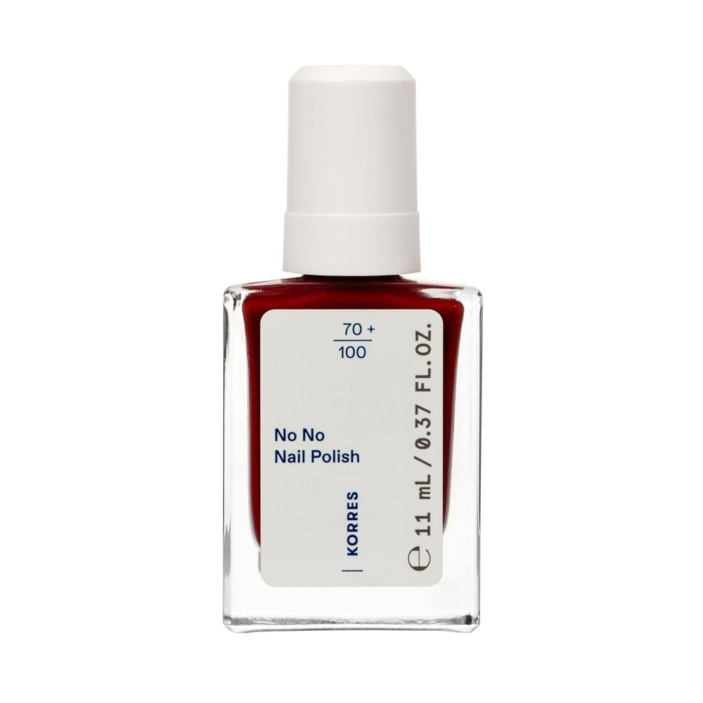 KORRES Base de vernis à ongles No No - Base 10 % végétalienne sans démoulage, pour une couleur longue tenue et résistante aux éclats, 11 ml - Ongles naturellement manucurés, sans substances nocives