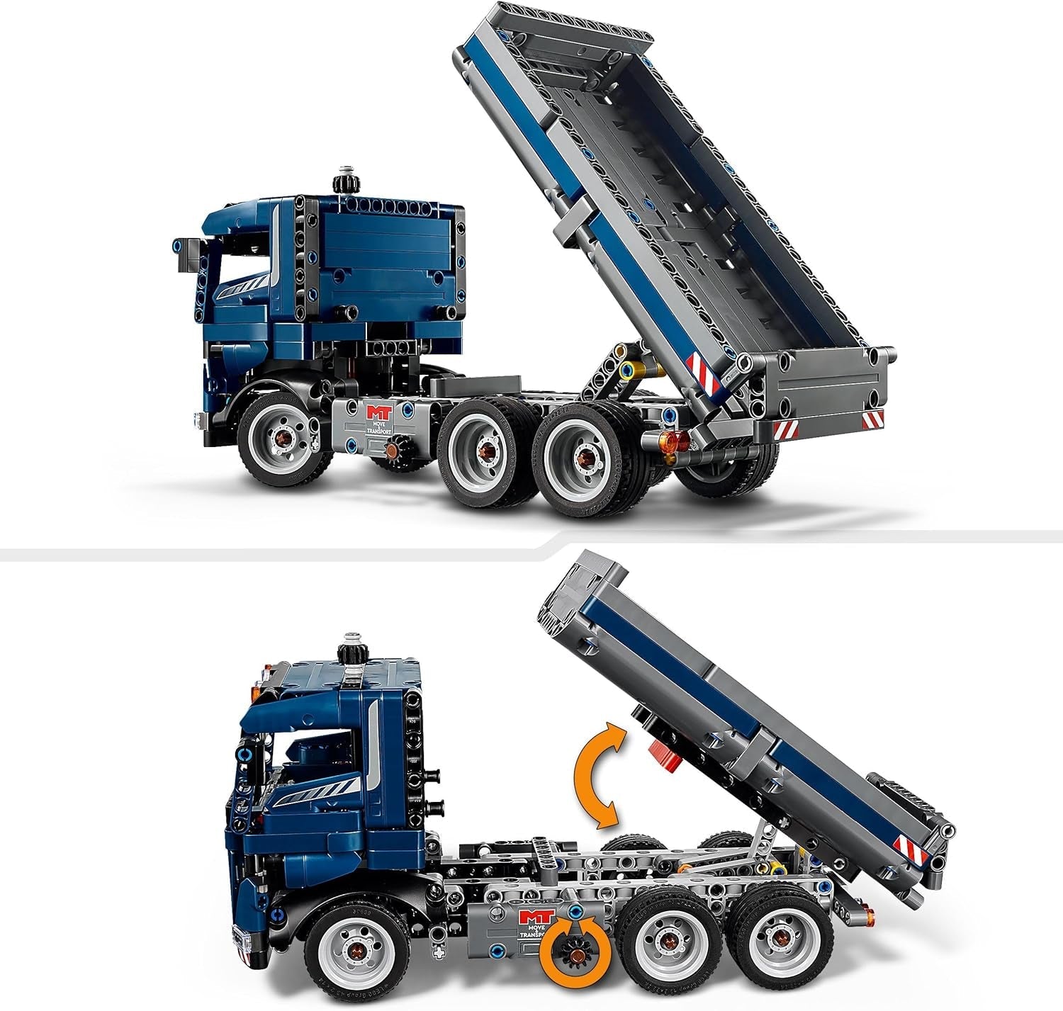 Jouet LEGO Technic Dump Truck avec volant et camion-benne mobile - véhicule de construction bleu - idée cadeau pour anniversaires ou vacances - jeu de construction pour garçons et filles à partir de 9 ans 42203 Jeux de construction Besuche den LEGO-Store