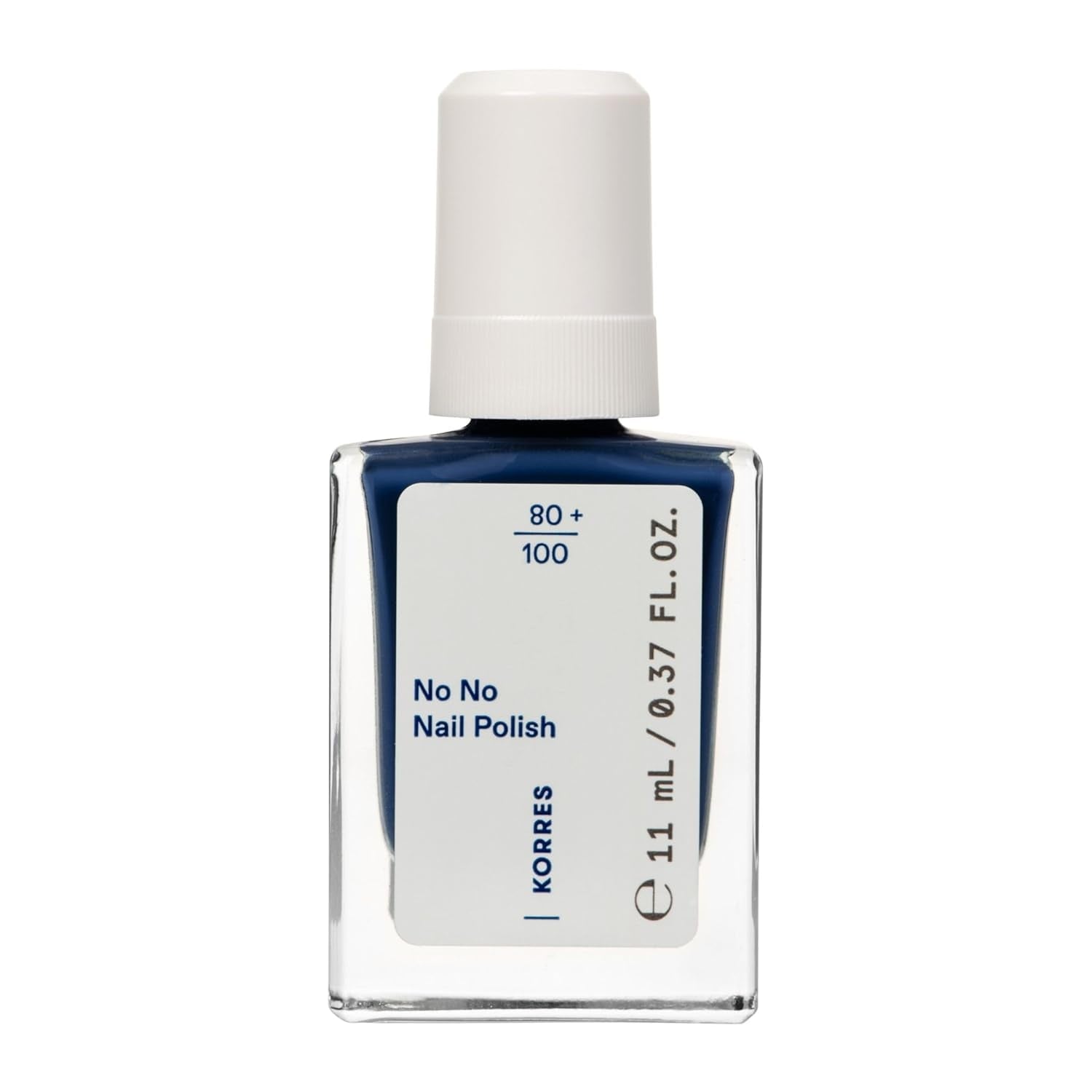 KORRES Base de vernis à ongles No No - Base 10 % végétalienne sans démoulage, pour une couleur longue tenue et résistante aux éclats, 11 ml - Ongles naturellement manucurés, sans substances nocives