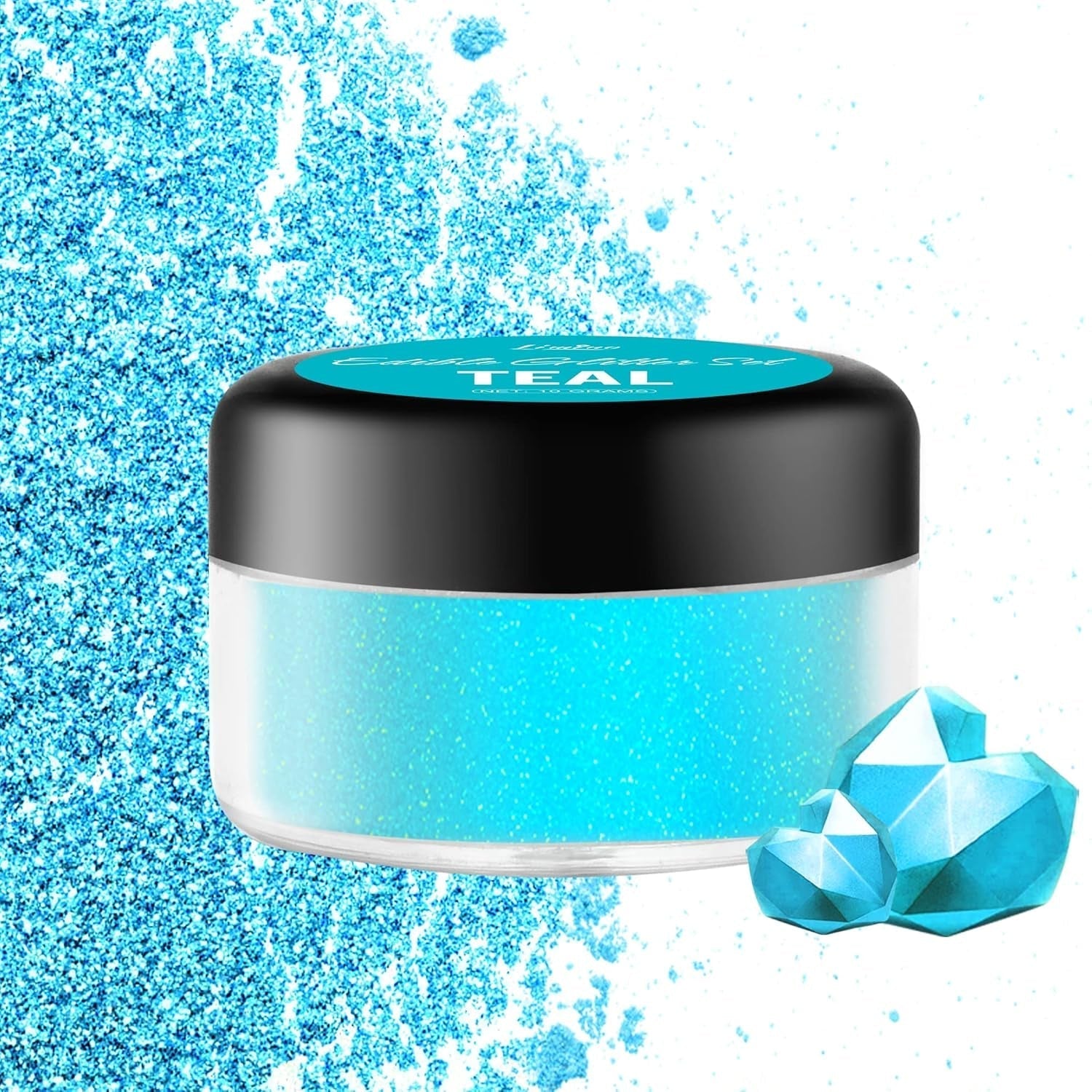 Paillettes comestibles, 10 grammes, différentes couleurs Glitter Naty Shop Turquoise