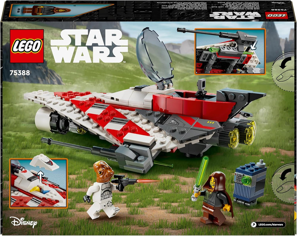 LEGO Star Wars Jedi Bob's Starfighter Jouet de construction Vaisseau spatial Briques de jouet Personnage populaire Cadeau d'anniversaire pour garçons filles et tous les fans de plus de 8 ans 75388 Jeux de construction Beuche den LEGO-Store