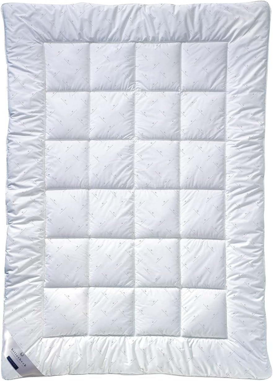 Billerbeck Couette en Fibre E21 King - Couette en Fibre d'Aloe Vera Raffinée - Couette Toutes Saisons 135 X 200 Cm à Chaleur Moyenne, Blanc Naty Shop Couettes & Couettes Simple 135 X 200 Cm Chaud (W)