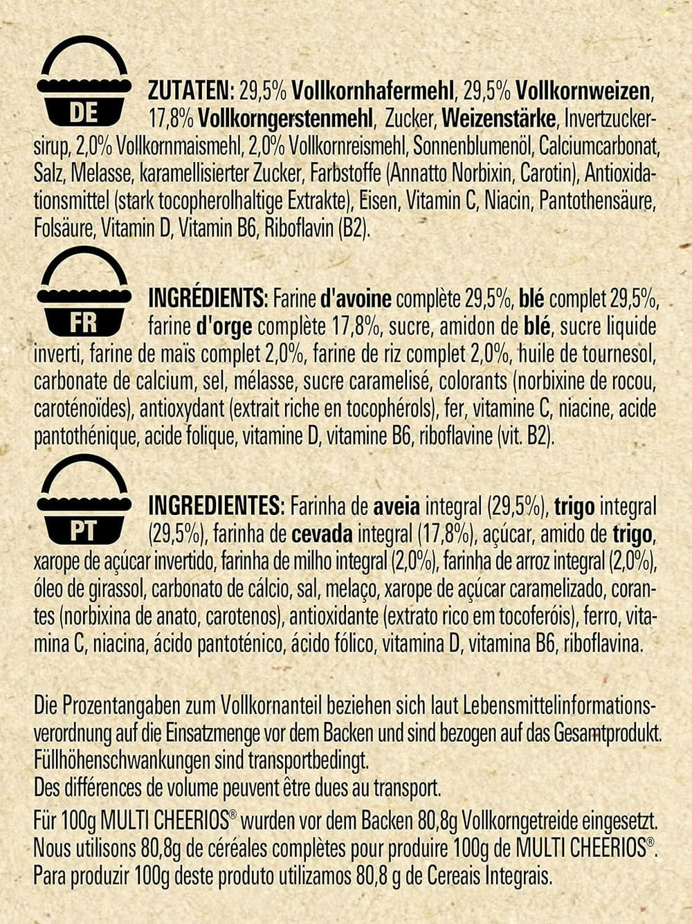 NESTLE Multi CHEERIOS cereale pentru micul dejun din 5 cereale integrale, 375 grame Naty Shop