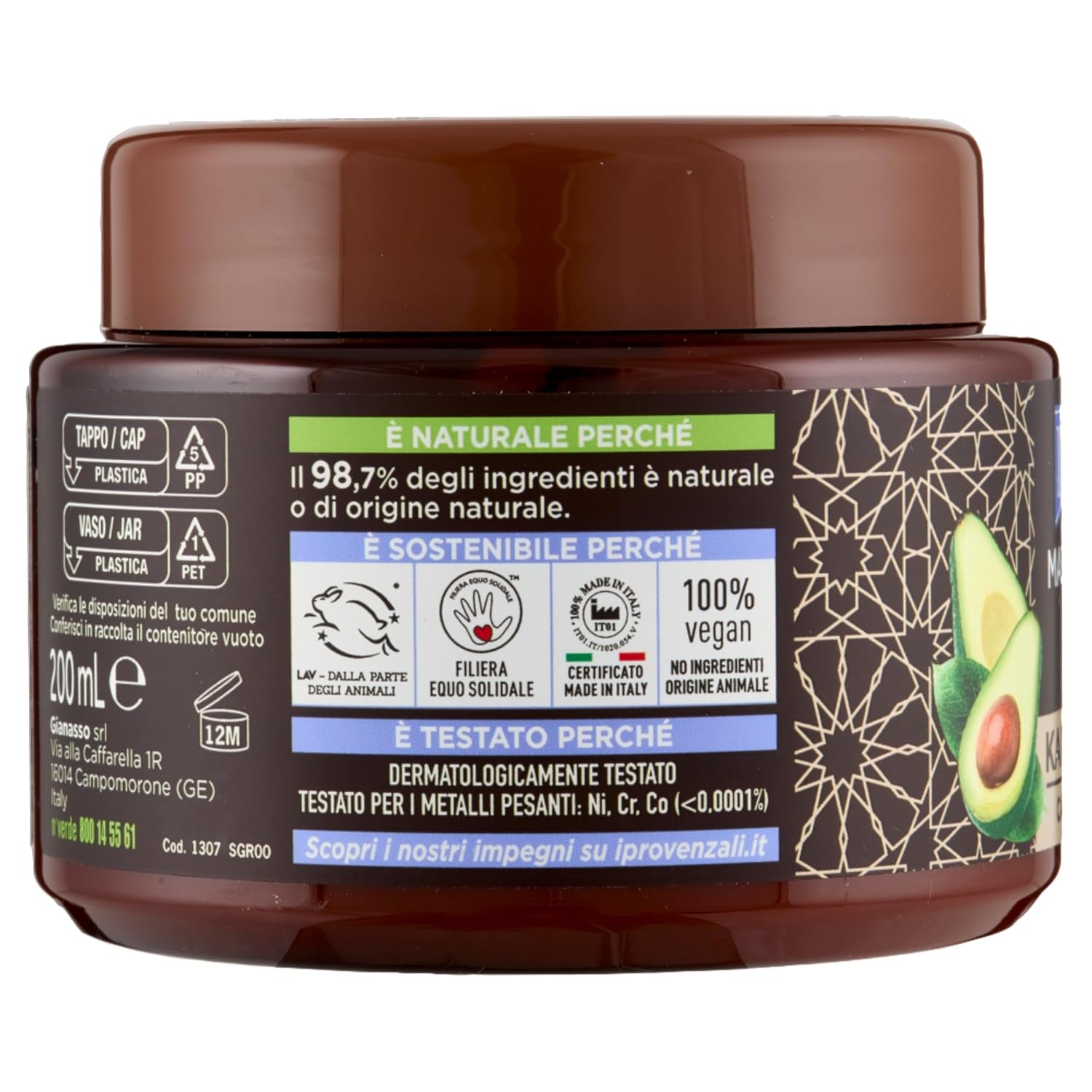 Set de 6 masques capillaires au beurre de karité, prix/100 ml : 17,47 EUR 200 ml de masque capillaire Naty Shop