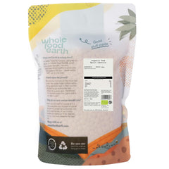 Wholefood Earth Lentilles rouges fendues biologiques 3 kg Sans OGM Végétalien Riche en fibres Riche en protéines Issu de l'agriculture biologique certifiée