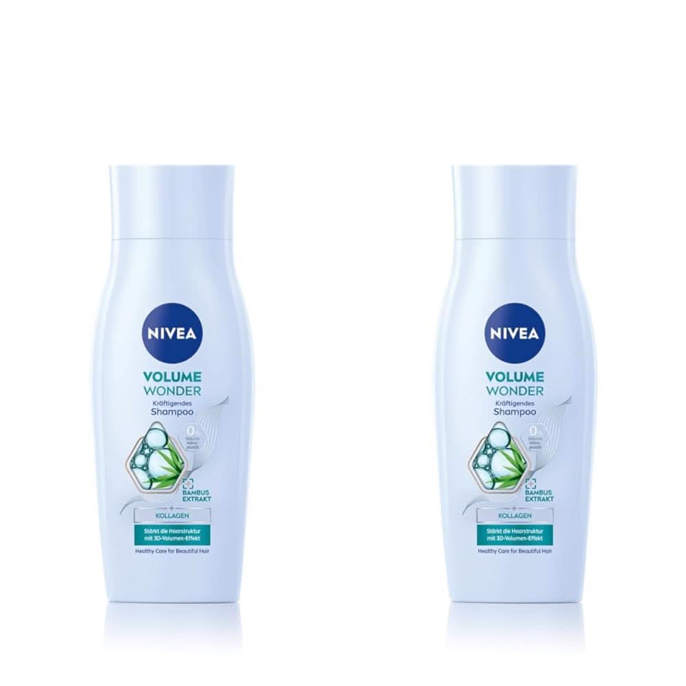 NIVEA Volume Wonder Șampon de întărire, șampon de volum, 50 ml Duș și baie Naty Shop 2 x 50 ml