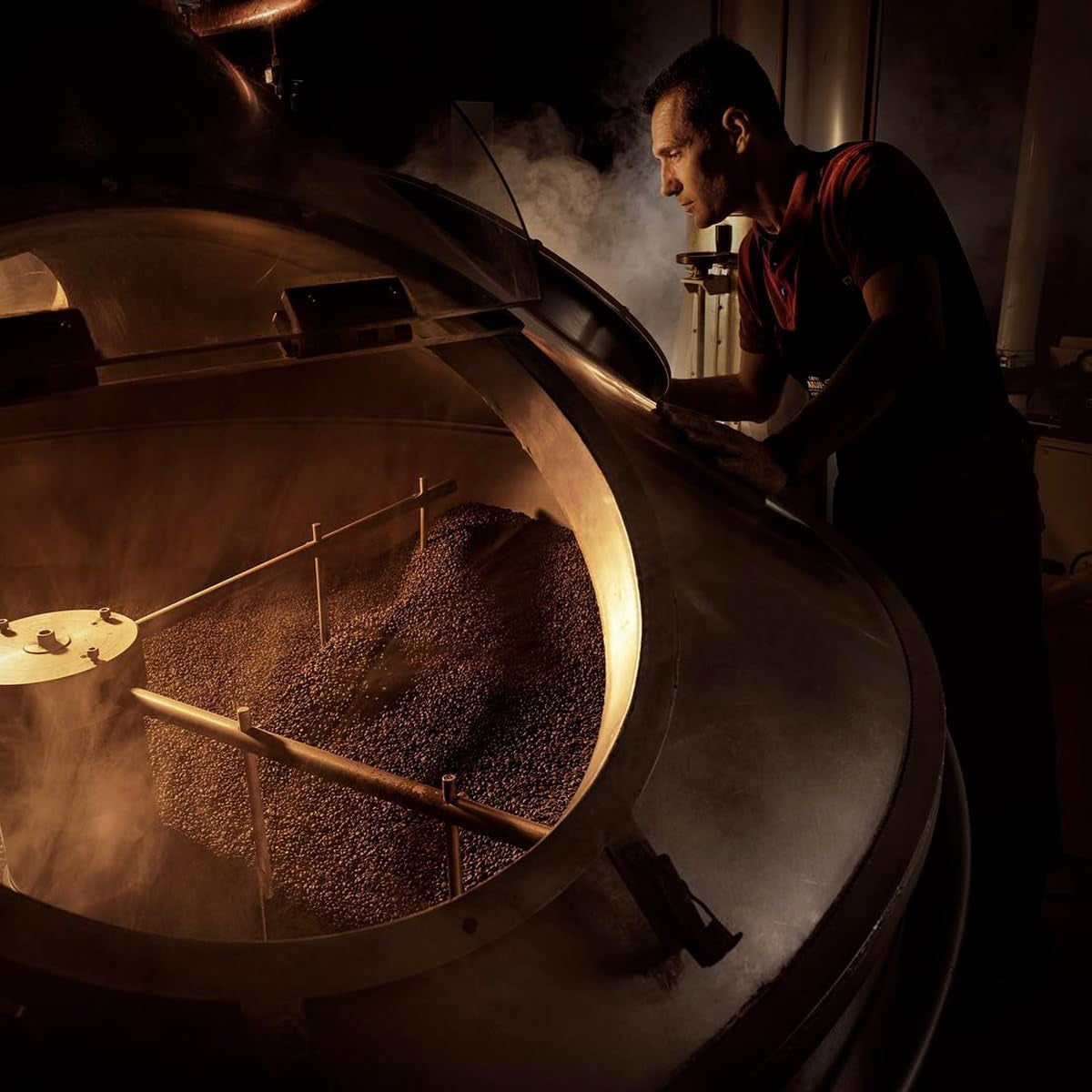 Caffè Mauro - Café en grains - 1 Kg - Mélange Avvolgente - Torréfaction moyenne - Intensité 8/10 - Fabriqué en Italie Coffee Naty Shop