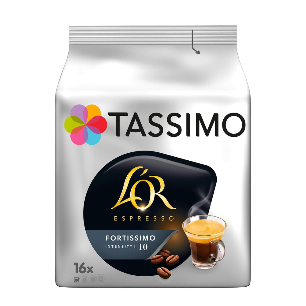 Tassimo Kapseln L'OR Espresso Fortissimo, 5 x 16 dosettes, 80 Kaffeekapseln