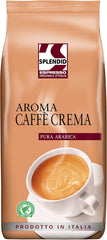 Splendid Aroma Caffe Crema - 8 grains de café entiers x 1 kg, 100% Arabica