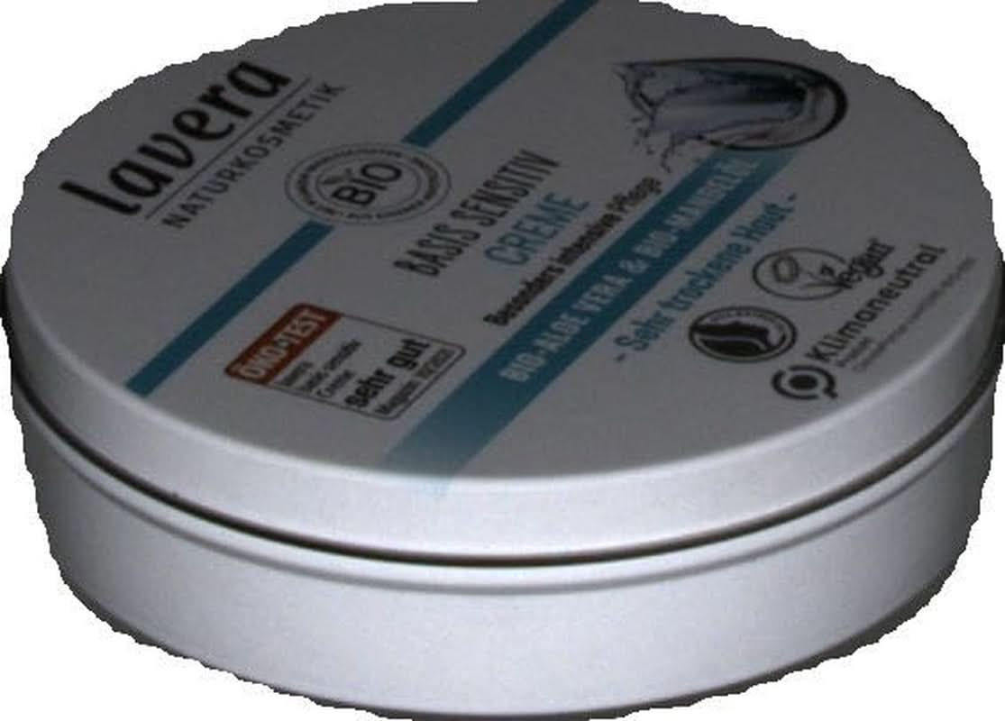 Lavera Basis Sensitiv, soin intensif pour peaux sèches à l'Aloe Vera et à l'huile d'amande, 150 ml Naty Shop