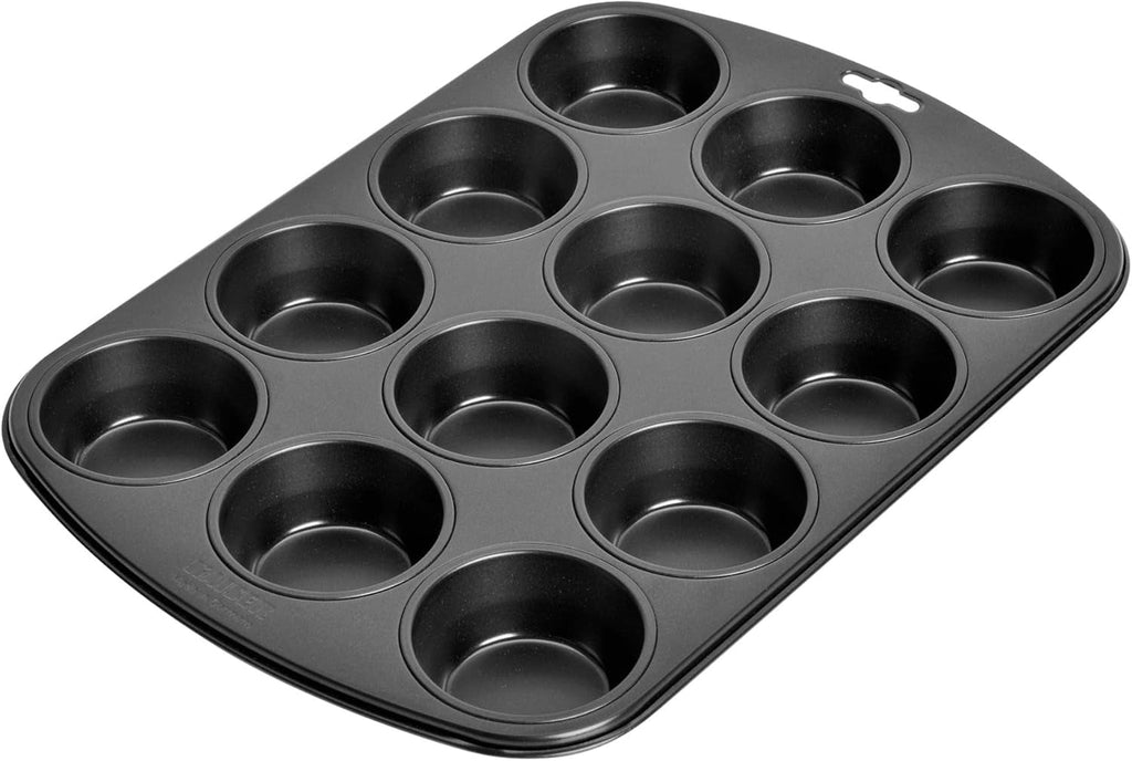 Kaiser Classic Tarteform Mit Hebeboden 28 Cm, Quicheform Antihaftbeschichtet & Inspiration Muffinform Blech Für 12 Muffins, Muffin Backblech 38 X 27 Cm, Beschichtet, Standardgröße Matrite si tavi pentru copt Naty Shop