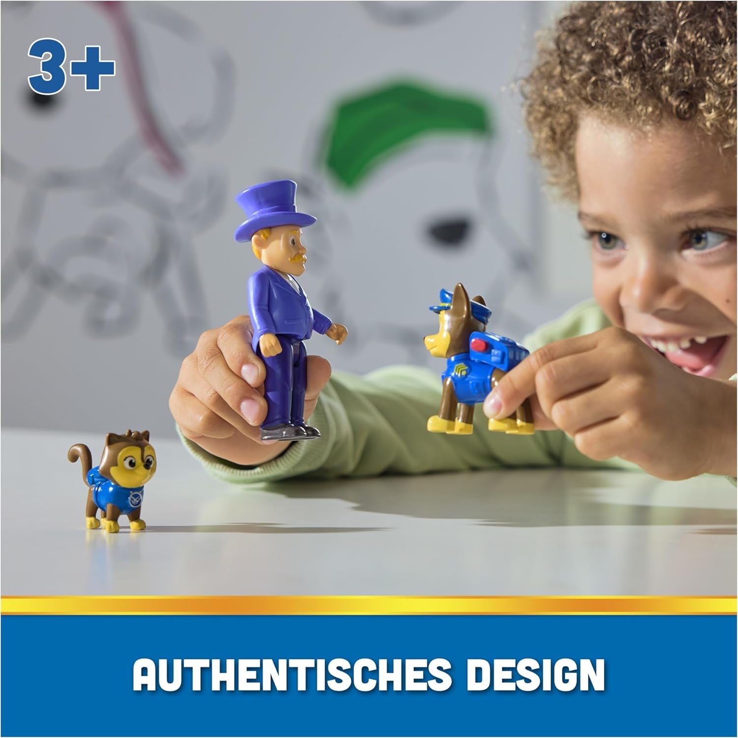 PAW PATROL Hero Pups - Ensemble de figurines d'action avec 1 figurine de chien de chasse, 1 figurine de chat du chaos et 1 figurine de maire je-sais-tout, jouet adapté aux figurines d'action de 3 ans et plus Naty Shop