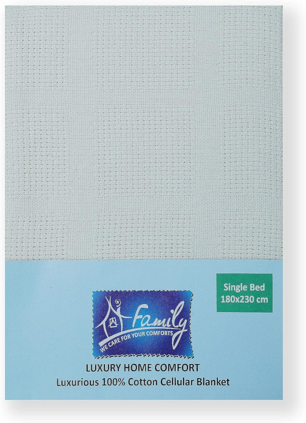 Family Bedding Pătură celulară roz pentru pat dublu, bumbac, cuvertură de pat mare, reversibilă, ușoară, termică, moale, pătură celulară tradițională, 230 X 230 cm Plapumi si pilote Naty Shop Culoare crem Pat single (180X230Cm)