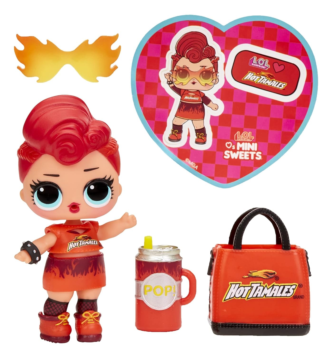 L.O.L. Surprise! Loves Mini Sweets Sammelpuppe - mit 8 Überraschungen - inkl. Accessoires & Candy Puppe inspiriert von Süßigkeiten - Geschenk für Kinder ab 4 Jahren