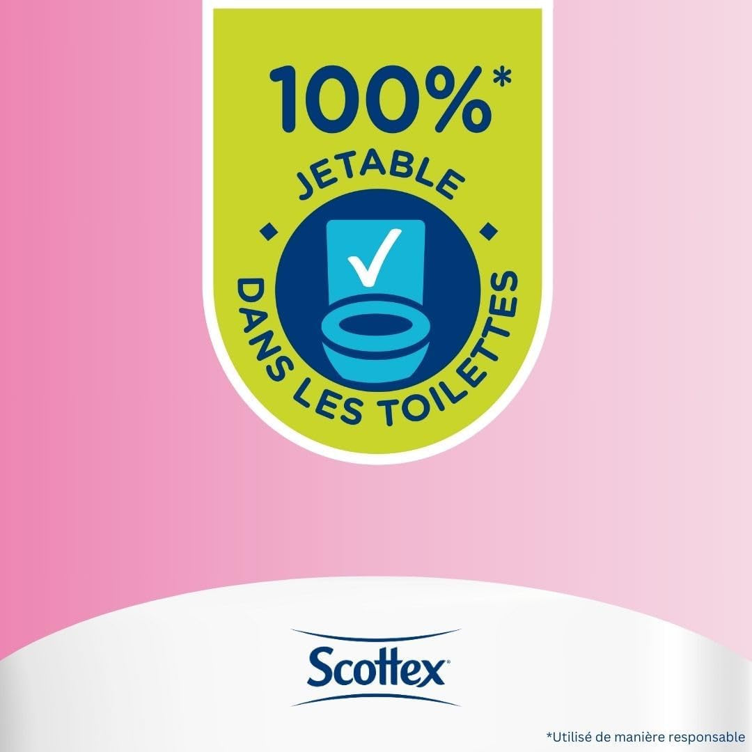 Papier toilette humide sensible, 38 services (38 services X 12 paquets, 456 services au total)