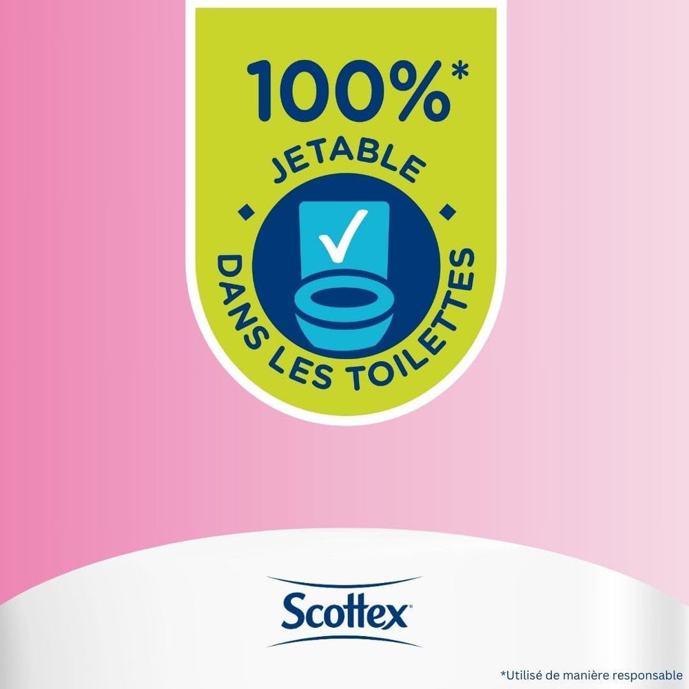 Papier toilette humide sensible, 38 services (38 services X 12 paquets, 456 services au total)