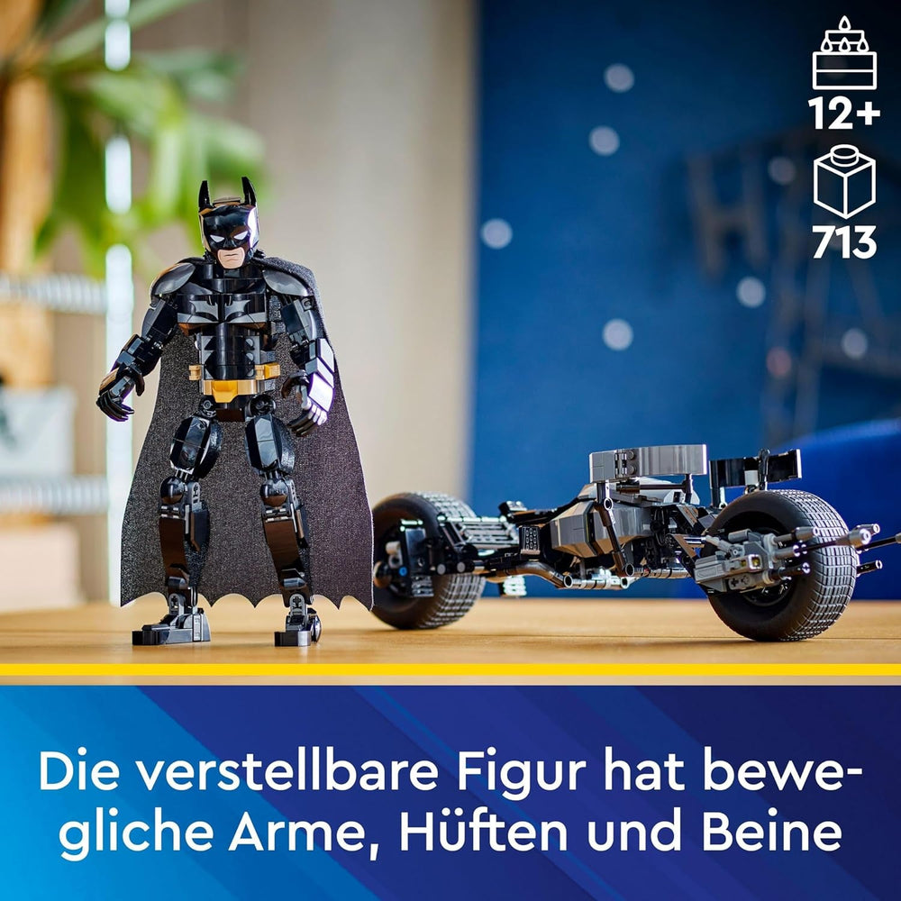 LEGO DC Batman : blocs de construction Batman avec Batpod, jouet du film de super-héros, ensemble de jeu d'aventure pour enfants, cadeau pour garçons et filles 76273 Jeux de construction Besuche den LEGO-Store