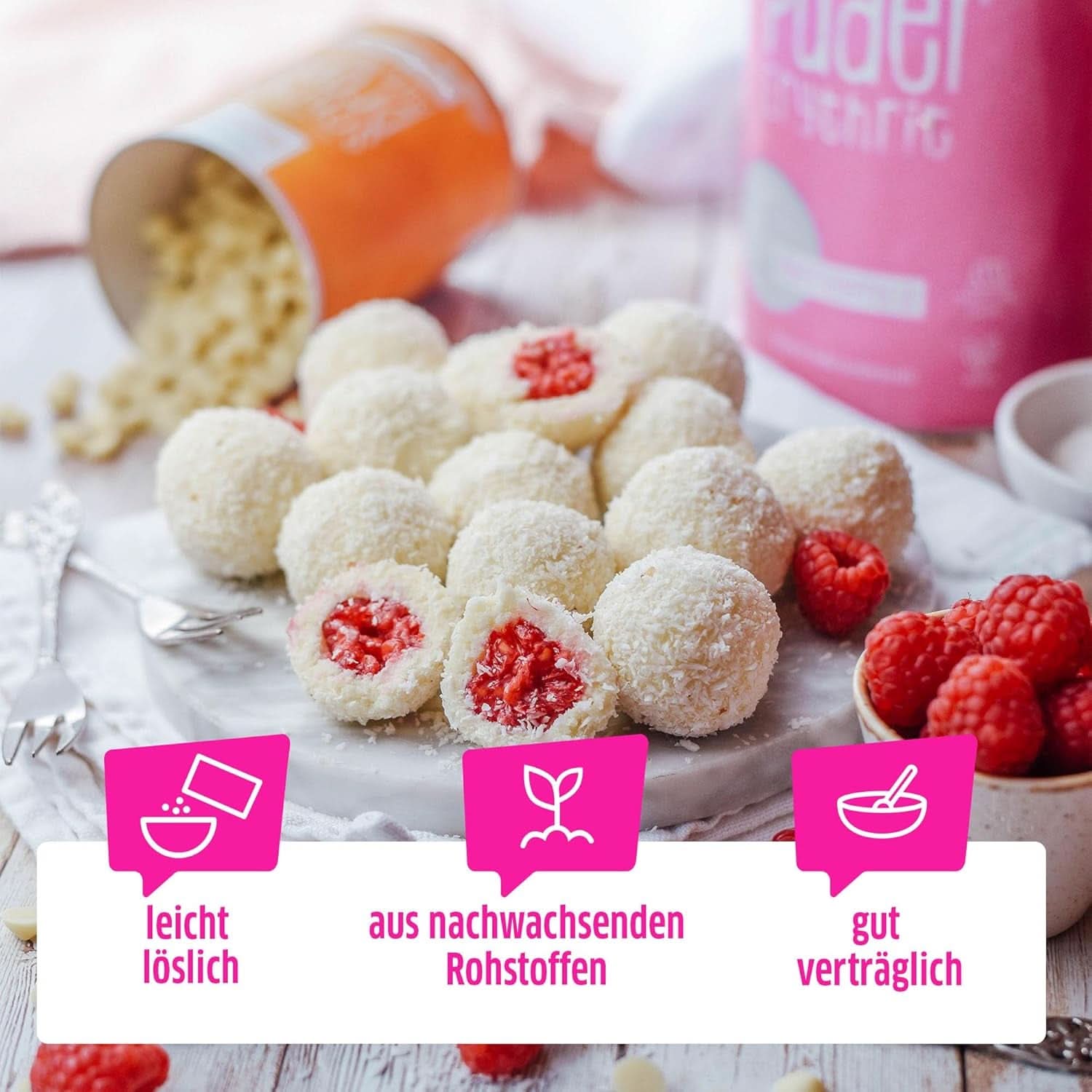 Xucker Sucre en poudre Erythritol - Substitut de sucre sans calories, 600 grammes Édulcorants Naty Shop