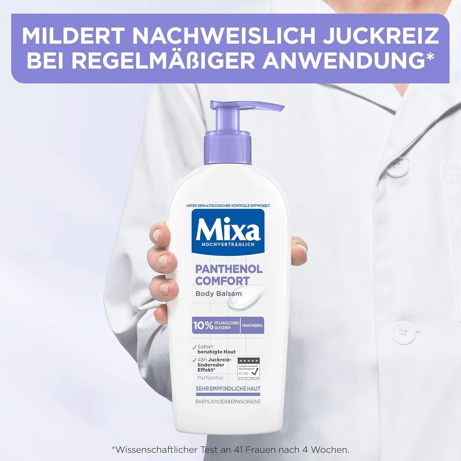 Mixa Lotion corporelle Panthénol, baume anti-démangeaisons et apaisant, 250 ml Cosmétiques et Beauté Naty Shop