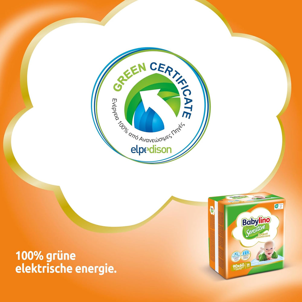 Lingettes humides sensibles, 90 x 60 cm, extra absorbantes, 14 pièces
