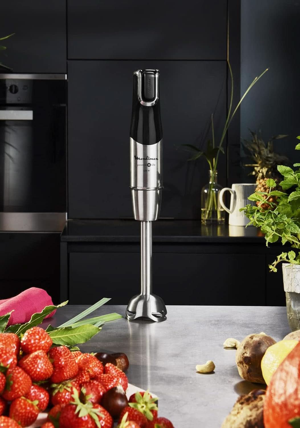 Infinyforce Pro Standmixer 1200W, Hochleistungsklingen, Schnelle Ergebnisse, Ergonomische Geschwindigkeitsregelung, Geschwindigkeitsregelung, Abnehmbare Spülmaschinenfeste Teile DD95JD10 Bucatarie Naty Shop