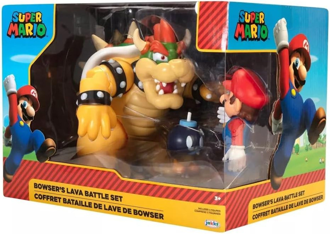 Nintendo Super Mario Bowser 18Cm contre. Mario Figure Set (Vague 1) Figurines Naty Shop
