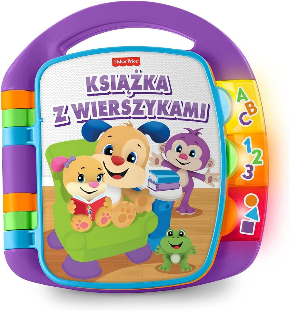 Fisher-Price Livre de chansons d'apprentissage amusant Livre de musique pour bébé Jouet musical pour bébé Livre électronique pour bébé 6 mois Version allemande CDH40 Jouets pour bébé Polonais Naty Shop