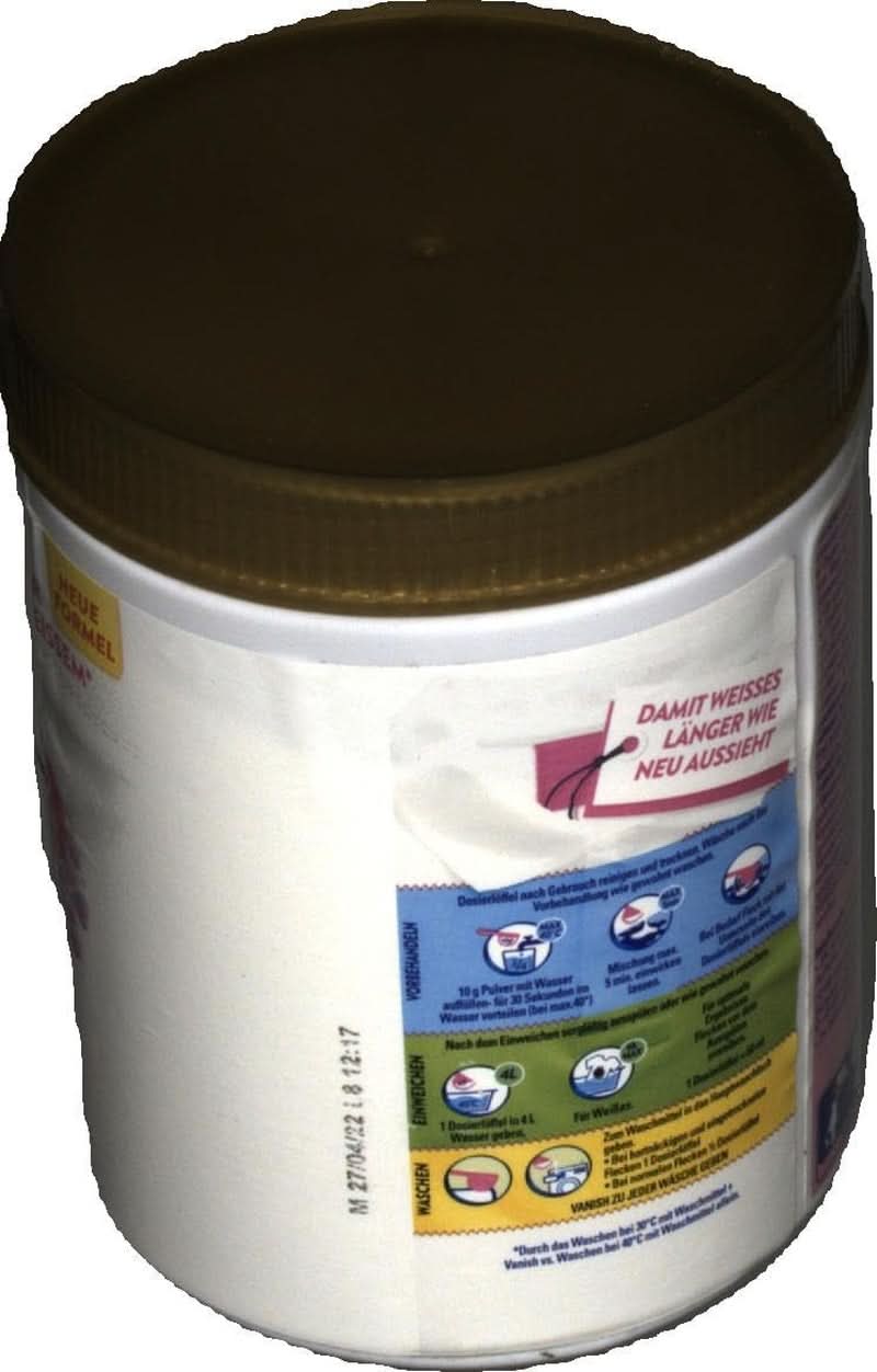 Vanish Oxi Action Powerwhite Poudre - 1 X 1,125 Kg - poudre détachante et améliorant le linge sans chlore - pour linge blanc Détergents à Lessive Naty Shop