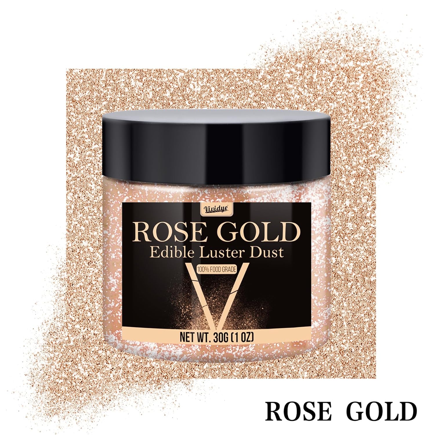 Paillettes comestibles, poudre, couleurs variées, 30 grammes Naty Shop