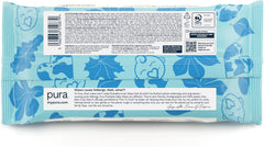 Lingettes jetables écologiques pour peau sensible de bébé, 70 lingettes (1 paquet) 99 % d'eau, 100 % sans plastique, pour peaux sensibles sujettes à l'eczéma, nouveau-né, biodégradables, végétaliennes