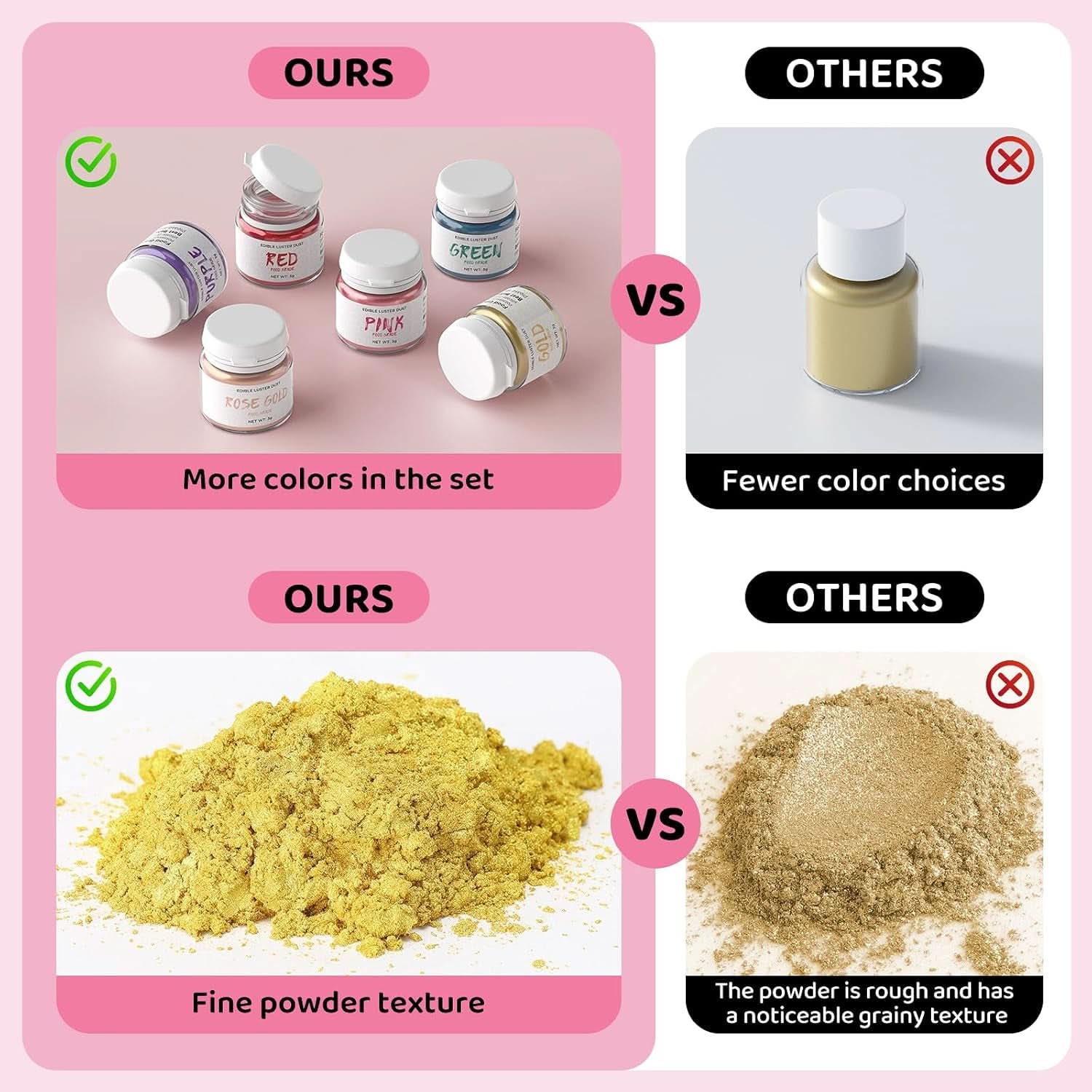 Paillettes comestibles, 3 grammes Naty Shop