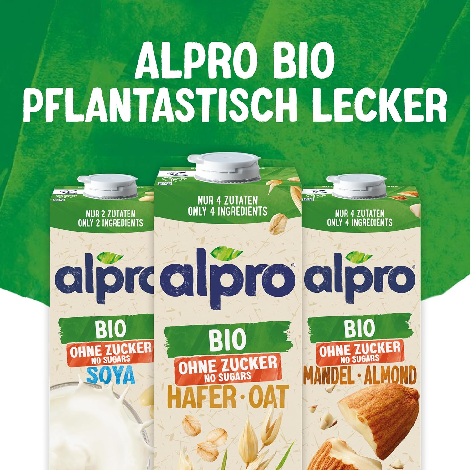Alpro Bio Haferdrink Sans Sucre - Boisson végétale à l'avoine