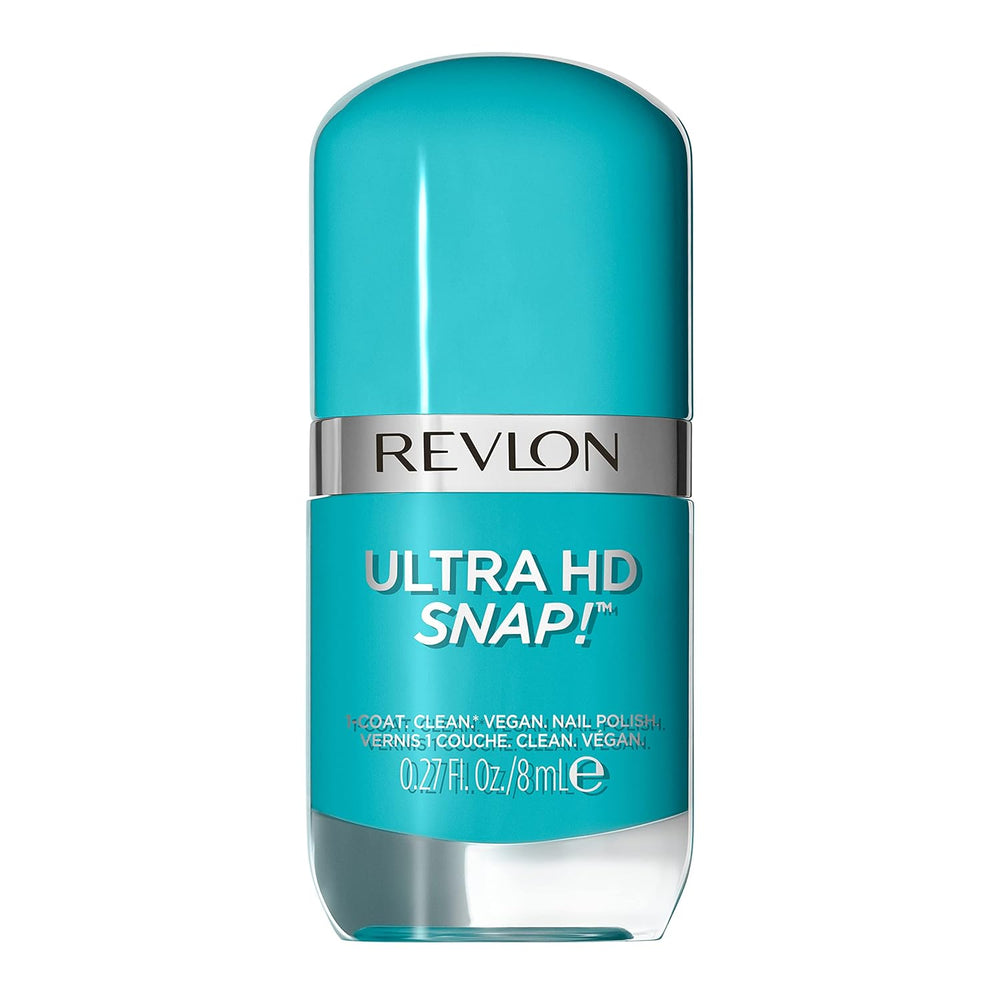 Revlon Ultra HD Snap Vernis à ongles, formule végétalienne longue durée, séchage rapide et couverture complète en une seule couche, couleur (8 ml), rouge et noir (014), unisexe