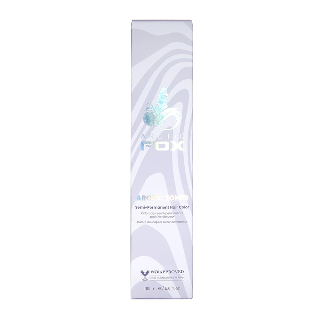 100% vegan și fără cruzime Vibrant Semi Permanent Hair Colour Dye - Purple AF 165 ml e Vopsea pentru par Naty Shop Toner Arctic