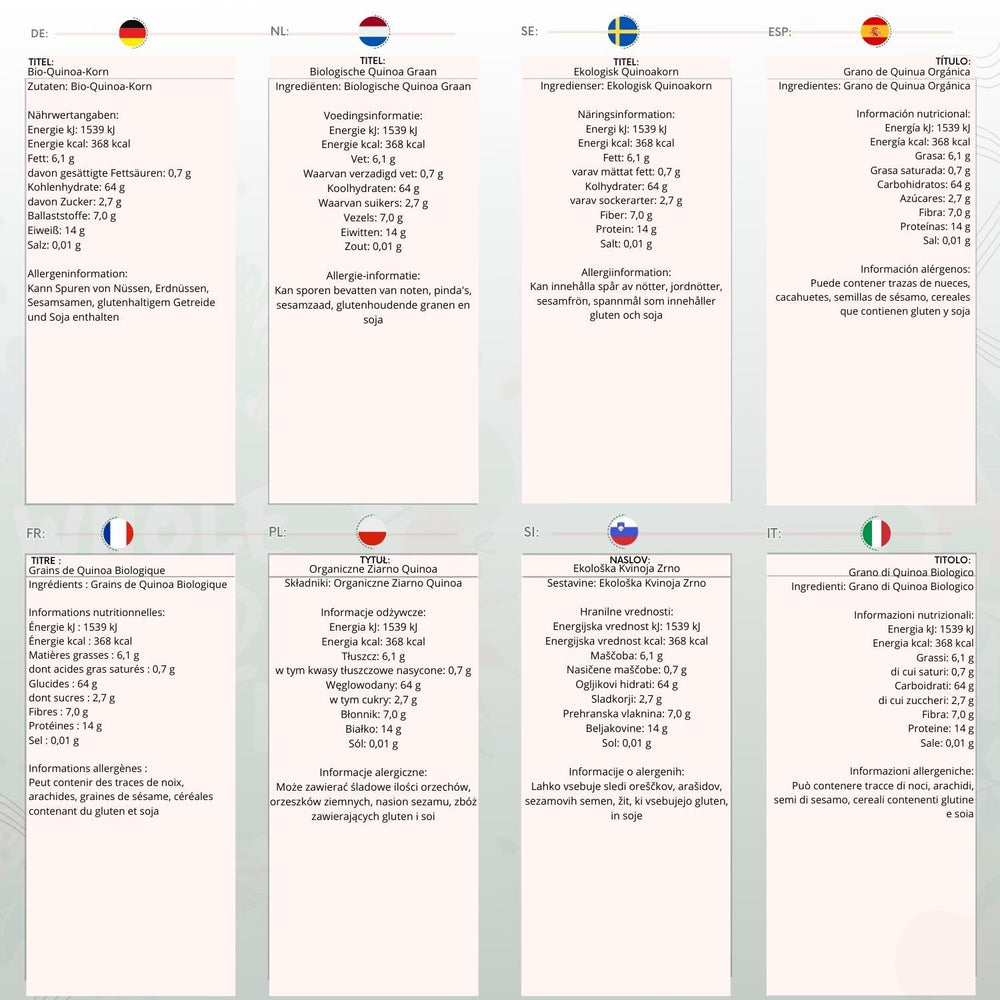 Grains de quinoa biologiques Wholefood Earth – 2 kg | Cruel | Sans OGM | Végétalien | Riche en fibres | Certifié biologique