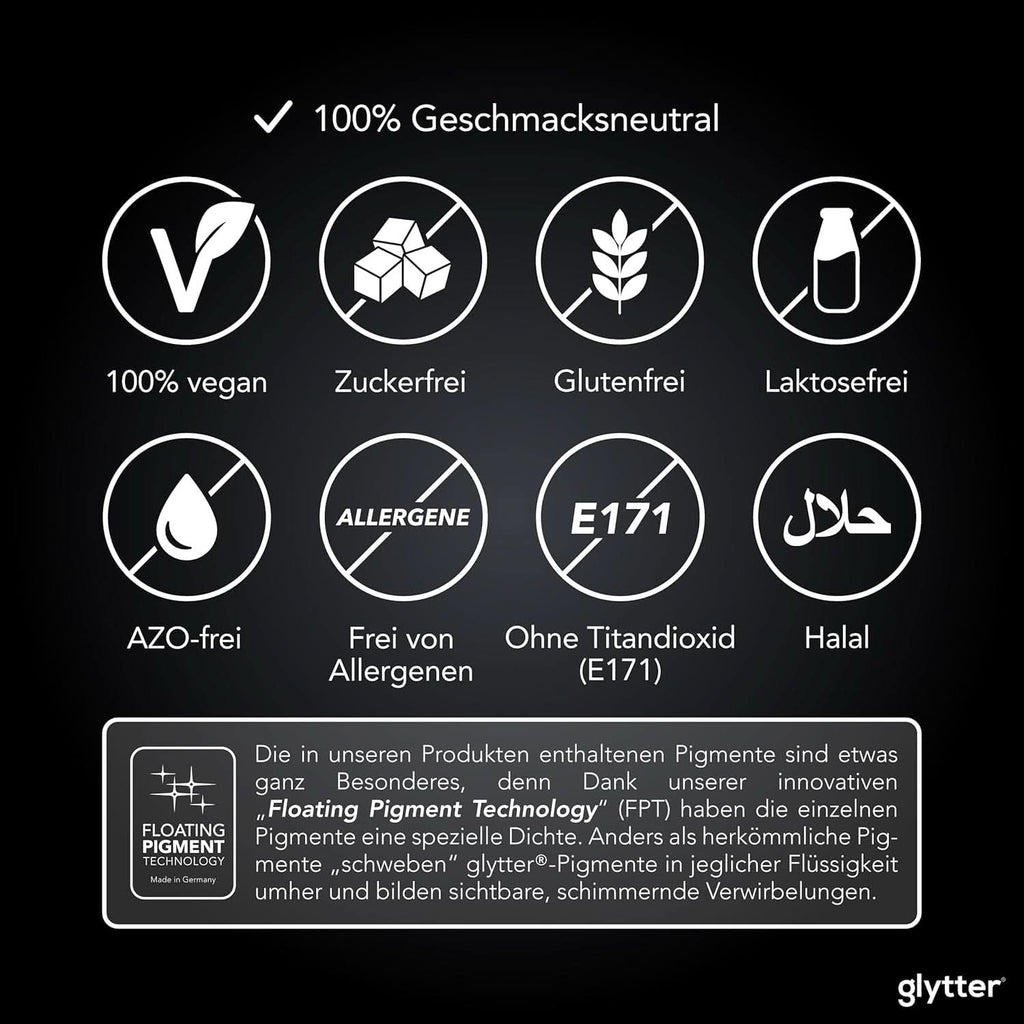 Glitter comestibil pentru băuturi și lichide, 10 grame Naty Shop