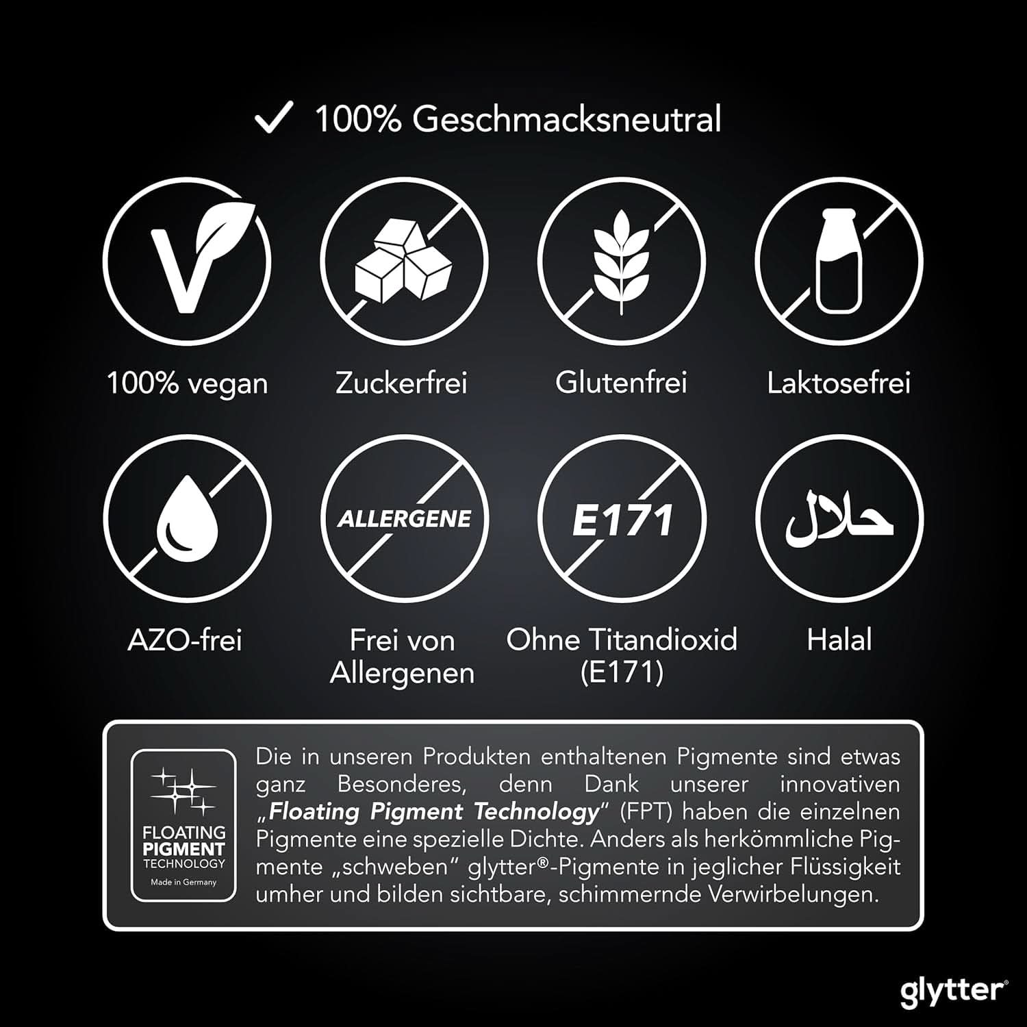 Glytter, Glitter comestibil pentru băuturi și lichide, 10 grame Glitter Naty Shop