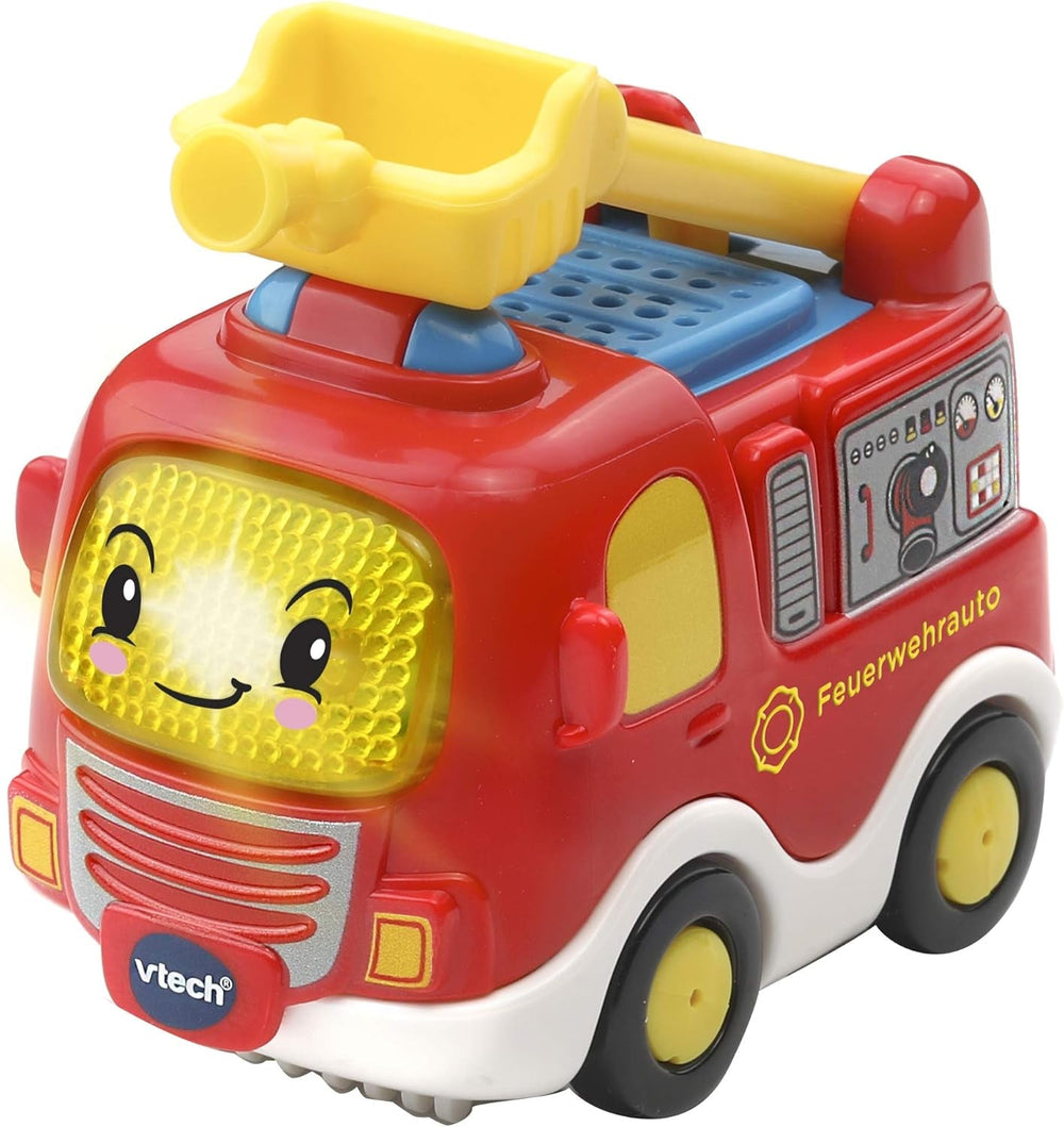 Vtech TUT TUT Baby Flitzer - Parking couvert, coloré, 66,6 x 75,3 x 45,1 cm & TUT TUT Baby Flitzer - Camion de pompier - voiture jouet avec musique, bouton lumineux, phrases et sons intéressants Bebe Toys Naty Shop